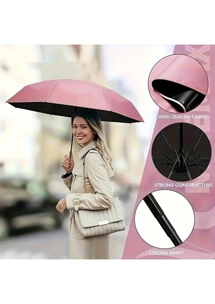 Ultra Hafif Kapsüllü Çanta ve Şemsiye Seti, Mavi Renkli, Taşınması Kolay ve Şık. indirimleri