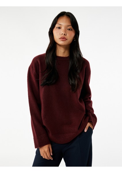 Uzun Kollu Bisiklet Yaka Basic Triko Kazak fiyatları