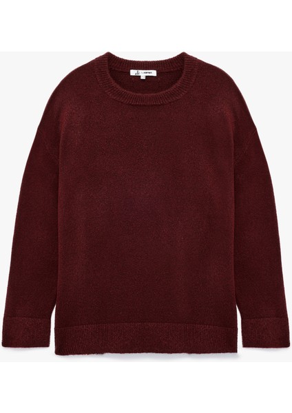 Uzun Kollu Bisiklet Yaka Basic Triko Kazak modelleri