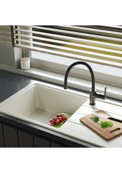 Lento Flexy Mutfak Bataryası – Esnek Siyah Hortum | Tek Kollu | 360° Döner Başlık | Mat Siyah Gövde | 154923724 fırsatları