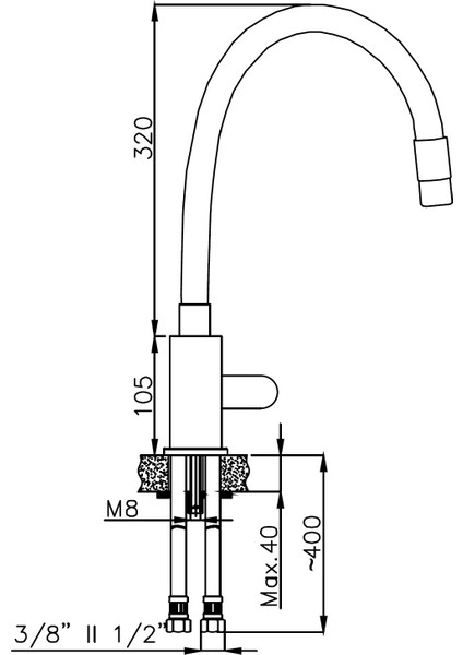Lento Flexy Mutfak Bataryası – Esnek Siyah Hortum | Tek Kollu | 360° Döner Başlık | Mat Siyah Gövde | 154923724 indirimleri