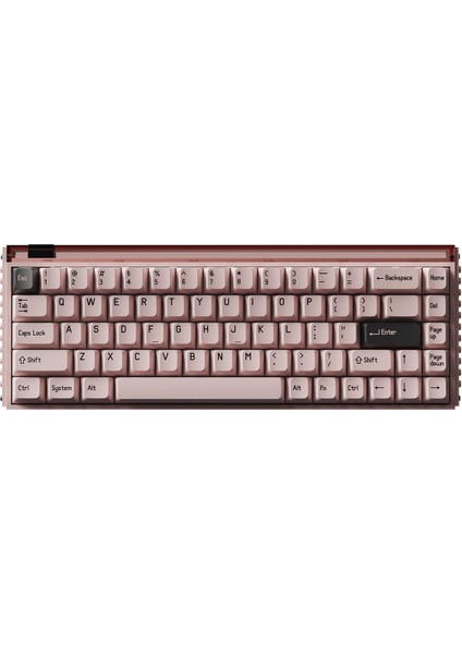 MADE68 Pro+ Pink Light %65 Ttc Purple Heart Kom Manyetik Switch 8k Hz Hall Effect Hotswap Rgb Ingilizce Mekanik Gaming Klavye