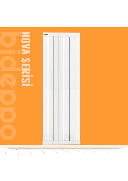 Nova Serisi Yükseklik 200 cm Genişlik 22 Dilim (186 Cm) Alüminyum Radyatör