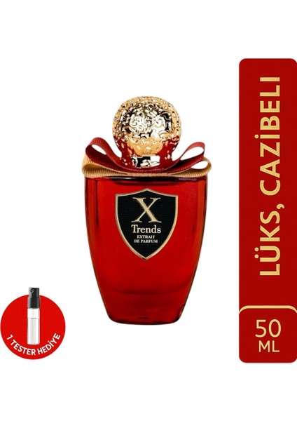 x Trends Parfum - Red Scandal -Extrait De Parfum - 50ML - Kadın Parfüm