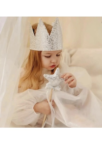 Simli Prenses Tacı ve Yıldız Asa Seti