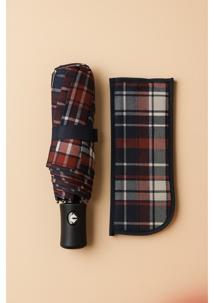 Ekoseli Unisex Şemsiye, Otomatik Açma-Kapama, Şık ve Hafif Tasarım fiyatları