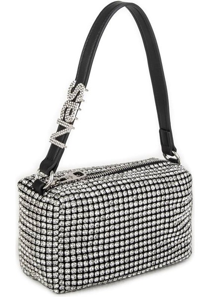 951 Kadın Taşlı Abiye Omuz Çantası Gümüş fiyatları