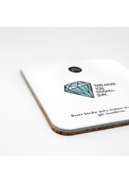 Parlamak Için Doğmuşum 2'li Bardak Altlığı Seti fiyatları