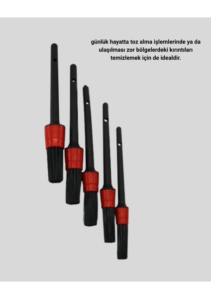 5 Parça Detay Temizlik Fırçası Seti Jant Motor Havalandırma Iç Dış Temizlik - SB001M-47Y3H fırsatları