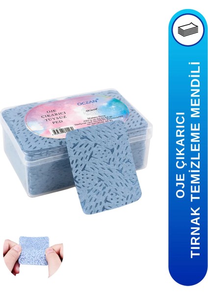 Tüysüz Ped Oje Çıkarıcı Tırnak Temizleme Mendili