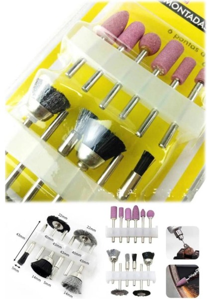 Kalıpcı Mini Taşlama Zımpara Seti Gravür Seti Matkap Ucu Parlatma Parlatıcı Başlıklar Ahşap Oyma indirimleri