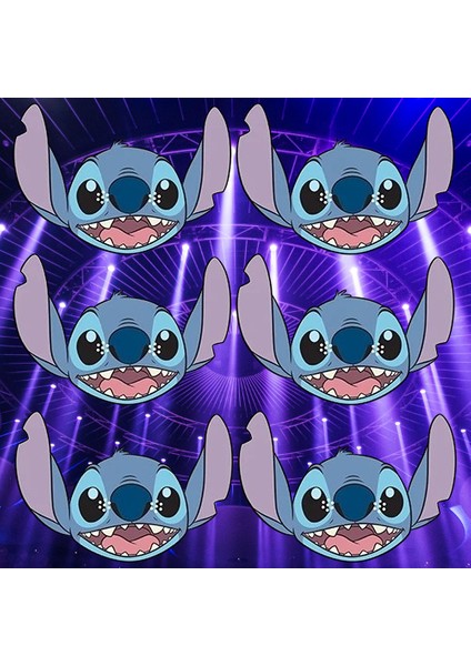 Karton Maske Stitch (Stiç) Temalı Karton Maske 6 Lı Paket Lilo Nun Stitch Karekteri Sadece Maske fiyatları