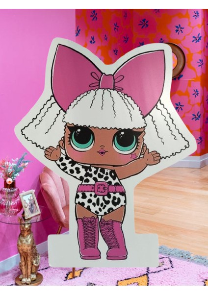 Ayaklı Pano Lol Bebek Diva 50X30 cm Doğum Günü Masa Dekoru Oda Süsü fiyatları