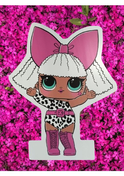 Ayaklı Pano Lol Bebek Diva 50X30 cm Doğum Günü Masa Dekoru Oda Süsü