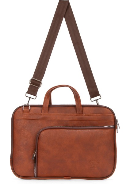 Erkek Taba Suni Deri Deri Evrak ve Laptop Çantası NEWPOLO379 fiyatları