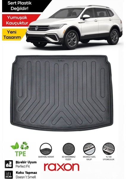 Volkswagen Tiguan 2022 Stepnesiz Alt Bagaj Havuzu – Kaymaz, Kokusuz, Tam Uyumlu