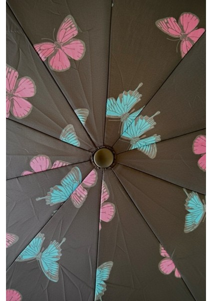 10 Telli Fiber Tel Otomatik Açılır Kapanır Şemsiye Siyah modelleri