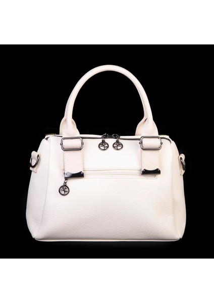 1455 Kadın Taşlı El ve Omuz Çantası Krem fiyatları