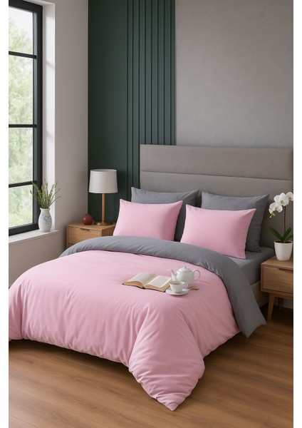 Çift Taraflı Çarşafı Lastikli Tek Kişilik Nevresim Takımı