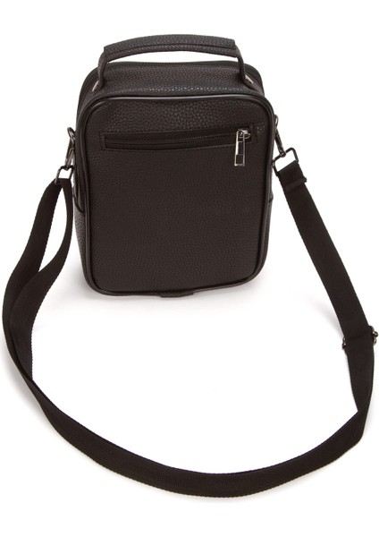 Erkek Siyah Suni Deri Telefon Bölmeli Çapraz El ve Omuz Çantası NEWPOLO378 modelleri