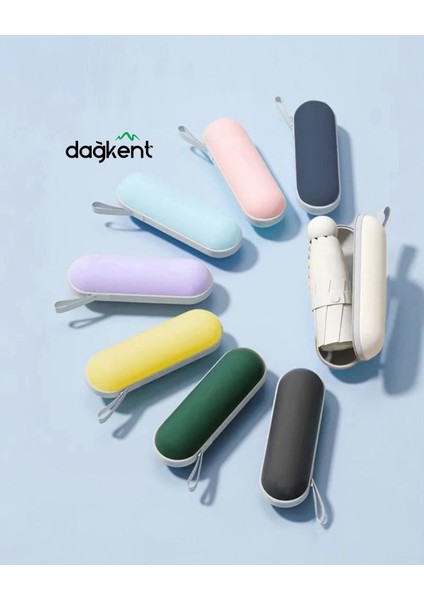 Mavi Renkli Özel Kapsüllü Pratik Şemsiye, Hafif ve Dayanıklı Tasarım fiyatları