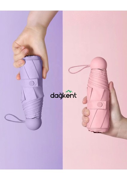 Mavi Renkli Özel Kapsüllü Pratik Şemsiye, Hafif ve Dayanıklı Tasarım fırsatları