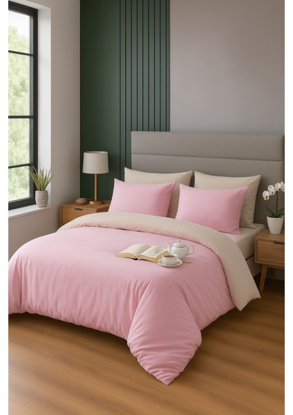 Çift Taraflı Çarşafı Lastikli Tek Kişilik Nevresim Takımı