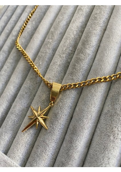 Çelik Kutup Yıldızı Kolye Kutulu Paketleme fiyatları