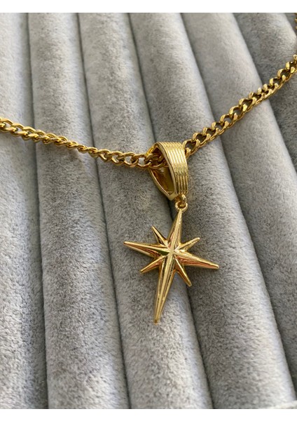 Çelik Kutup Yıldızı Kolye Kutulu Paketleme modelleri