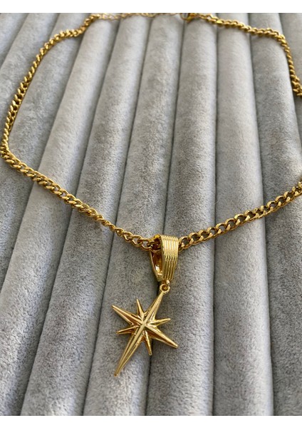 Çelik Kutup Yıldızı Kolye Kutulu Paketleme fırsatları