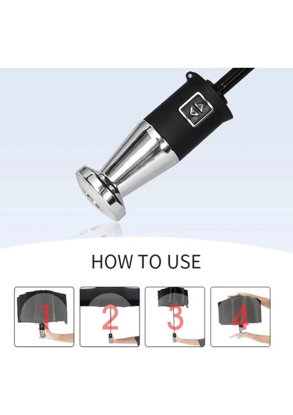 Otomatik 10 Telli Şemsiye Siyah, Şık ve Dayanıklı Koruma Aracı indirimleri