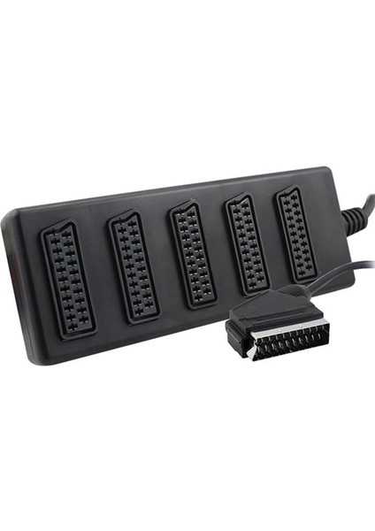 Elektromer 5'li Scart Dağıtıcı (1 Erkek - 5 Dişi Scart)