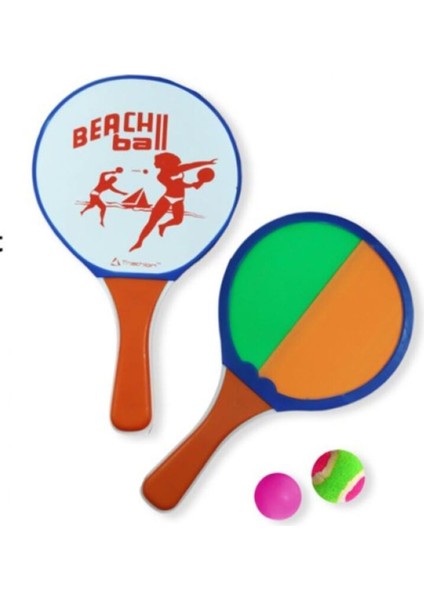 T-205 Plaj Raketi ve Top Tutma Seti / Çift Taraflı / 2 Raket & 2 Top fiyatları