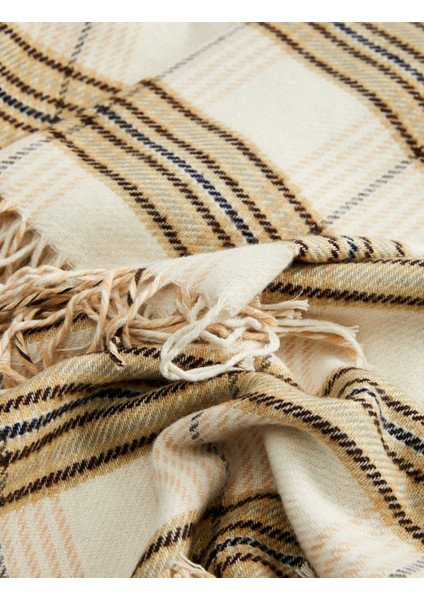 Püsküllü Ekoseli Uzun Atkı modelleri