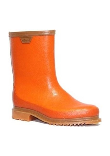 Krep Çizme Turuncu Kısa No:40