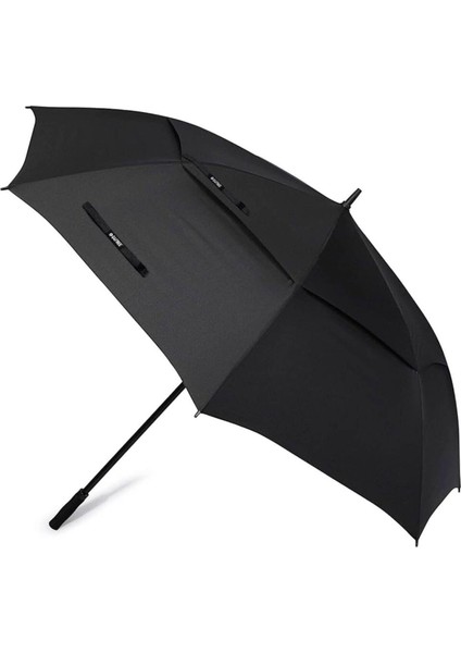 Çift Katlı Siyah 8 Telli Yumuşak Saplı 157 cm Çaplı Şemsiye fiyatları