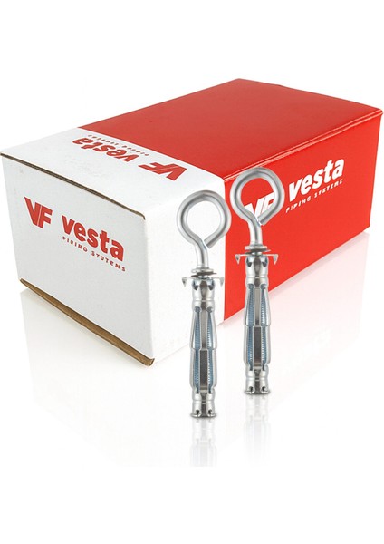 Htm Kapalı Kanca Alçıpan Dübeli 5X57 50'li Paket | Metal Kancalı Askı Dübeli