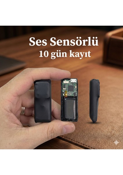 10 Gün USB Ses Kayıt Cihazı Otg Dönüştürücü ile Tek Şarjla 10 Gün Kayıt Sese Duyarlı Özellik Dinleme fiyatları