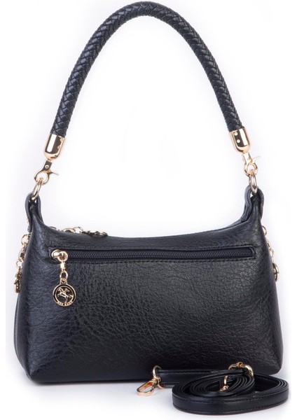 1469 Kadın Mini Omuz ve Çapraz Çanta Örgülü Askılı (En: 23 cm , Boy: 14 Cm) Siyah fiyatları