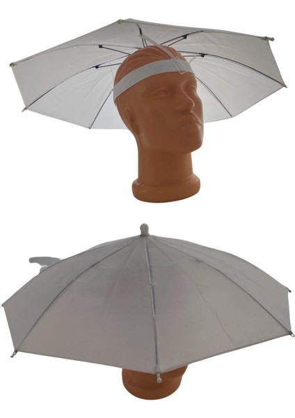 Yazlık Kafa Şemsiyesi, Gölgelik ve Plaj Koruyucu, Beyaz Renk fiyatları