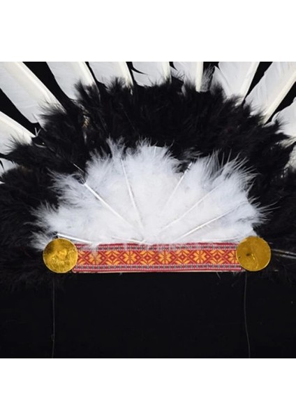 Kızılderili Başlığı Şapkası Kırmızı Beyaz indirimleri