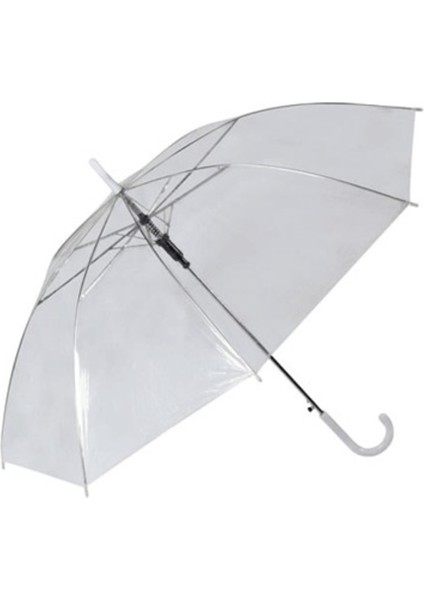 Şeffaf Beyaz Çalkan Mar 5316 Hafif ve Şık Şemsiye