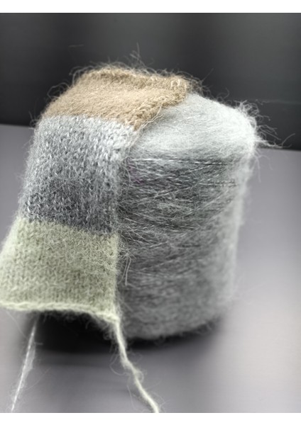 %90 Alpaka El Örgü Ipi 300GR Gri