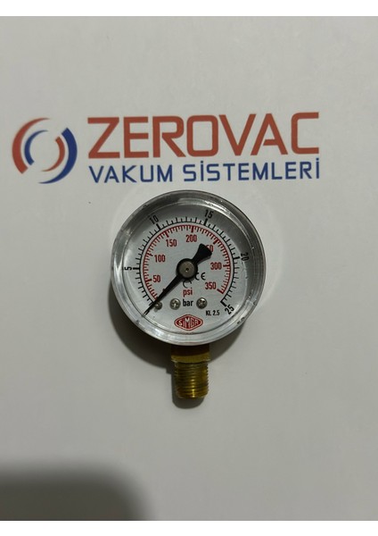 Çap Ø40 mm Alttan Bağlantılı Kuru Tip Manometre