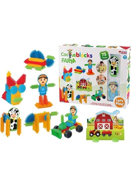 Dede Kaktüs Bloklar Çiftlik 75 Parça