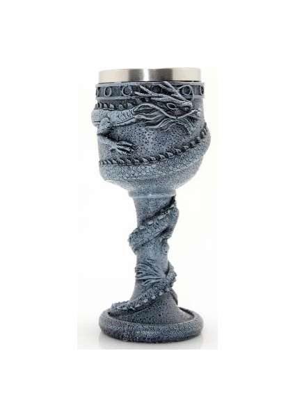 Ejderha Tasarımlı Paslanmaz Çelik Kadeh Bardak Model 1