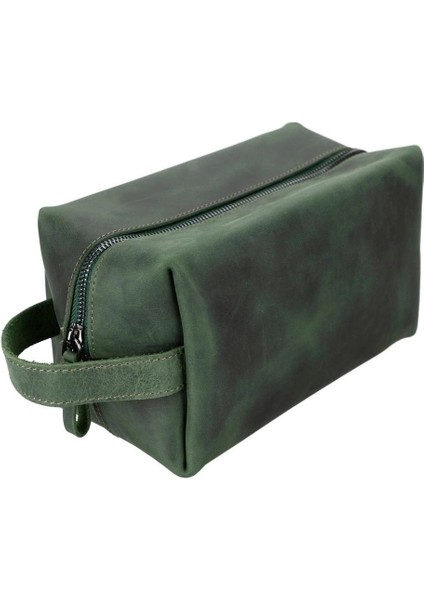 Deri Bakım ve Seyahat Çantası, L Beden, Antik Koyu Yeşil indirimleri