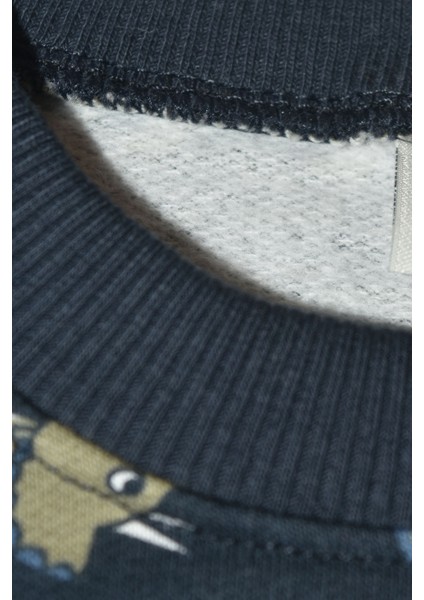 Erkek Çocuk Içi Polarlı Rahat Dinozor Desenli 3 - 8 Yaş Pijama Takımı - 1041 modelleri