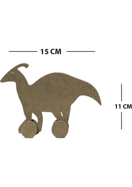 Ahşap Tekerlekli Dinozor Oyuncakları, Renkli ve Eğlenceli Bebekler Için Ideal
