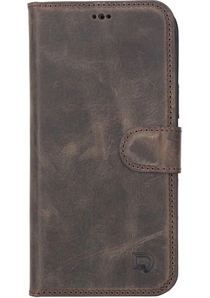 Apple iPhone 13 Pro Max Uyumlu Deri Cüzdanlı Kılıf Acı Kahve fiyatları